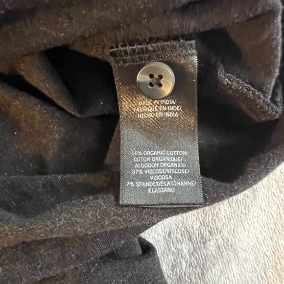 Kenneth Cole Men's Charcoal Button V-Neck Shirt - Picture 6 of 6